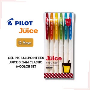Pilot gel ink ballpoint pen Juice 0.5mm classic 6-color set