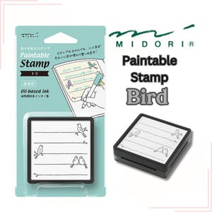 Midori Note Pattern Permeable Stamp  oil-based ink 1000 times stamp Japan Stationery DesignPhil