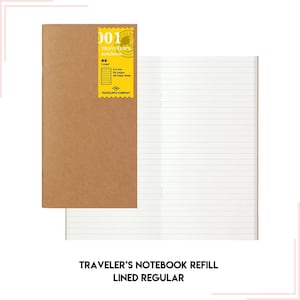 Wkład do notesu Traveler’s Notebook Lined Regular 64 strony, papier MD, papier tekturowy, linie 6,5 mm