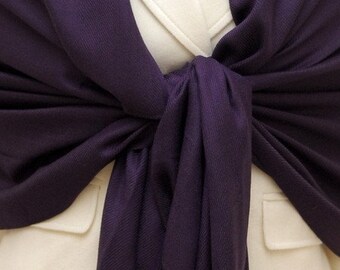 Soft eggplant scarf, shawl, wrap, fashion clothing, bridal, bridemaid gift