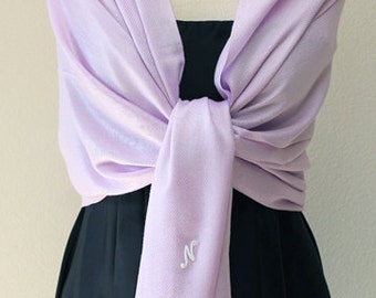 Bridesmaid gifts lavendar shawl, scarf, wrap, monogrammed gifts