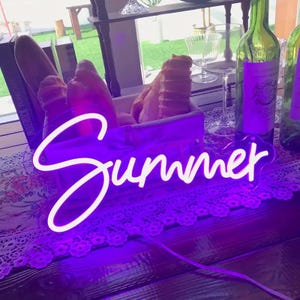 Letreros de neón personalizados del 1 al 5: decoración única para el hogar: cree su propia declaración iluminada