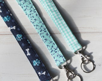 Blue Lanyard, Floral Lanyard, Paw Print Lanyard, Keychain Lanyard, Badge Lanyard, Gingham Lanyard,Nurse Lanyard,Teacher Lanyard,Neck Lanyard