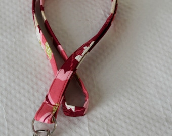 Floral Lanyard / Nurse Lanyard /Key Lanyard/ID Badge Holder/ Cute Keychain Lanyard/Teacher Lanyard/Fabric Lanyards / Gifts for Under 10