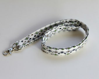 Blue and Red Lanyard / Boho Lanyards / ID Badge Holder / Cute Lanyard/ Girly Keychain /Pretty Lanyards/Fabric Lanyards/ Triangle Lanyard