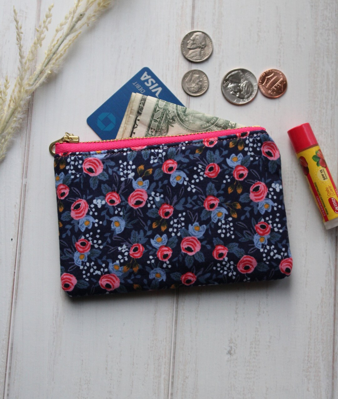 Midori Small Japanese Pouch Coin Purse Bag Flower Collection