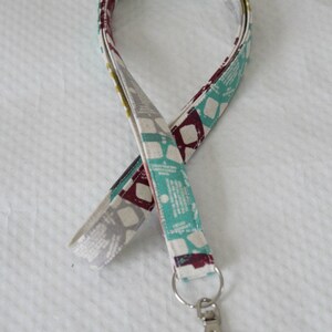 Cream Lanyard / View Finder Lanyard / Key Lanyard / ID Badge Holder / Keychain Lanyard /Teacher Lanyard/Pretty Lanyards/Gift for Under 10