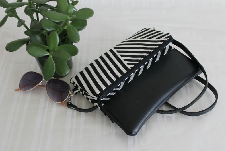 Boho Bag Gifts for 50 Black Crossbody Bag Handbag JULIA CrossBody Purse Every day Purse Foldover Crossbody Bag Simple CrossBody Bag