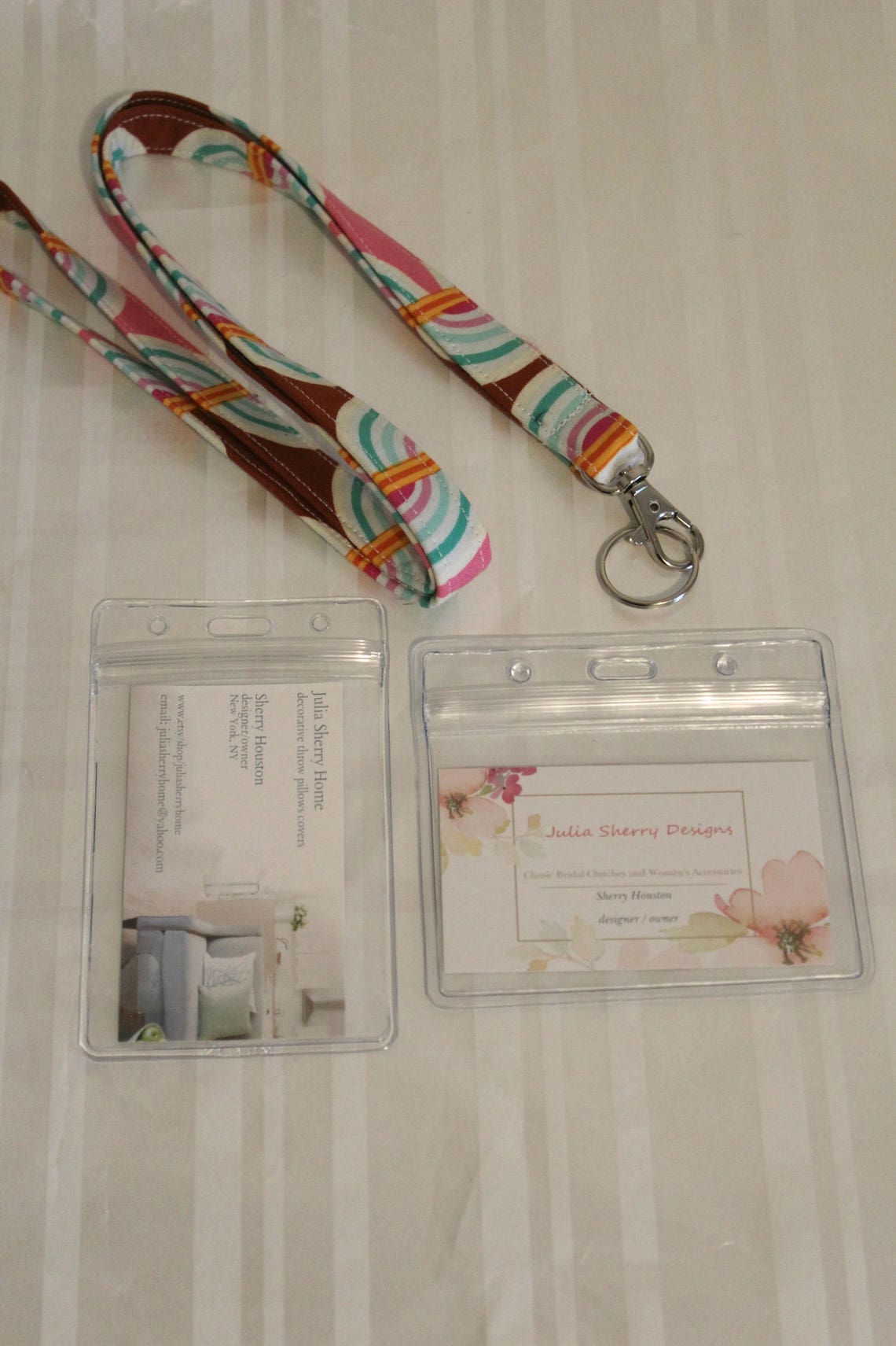 Badge ID Holder / Clear Vertical Holder / Horizontal ID Badge Etsy