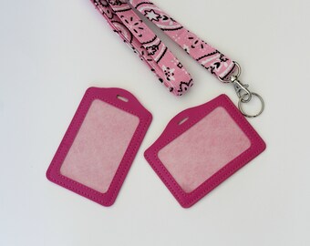 Pink Id Card Holder