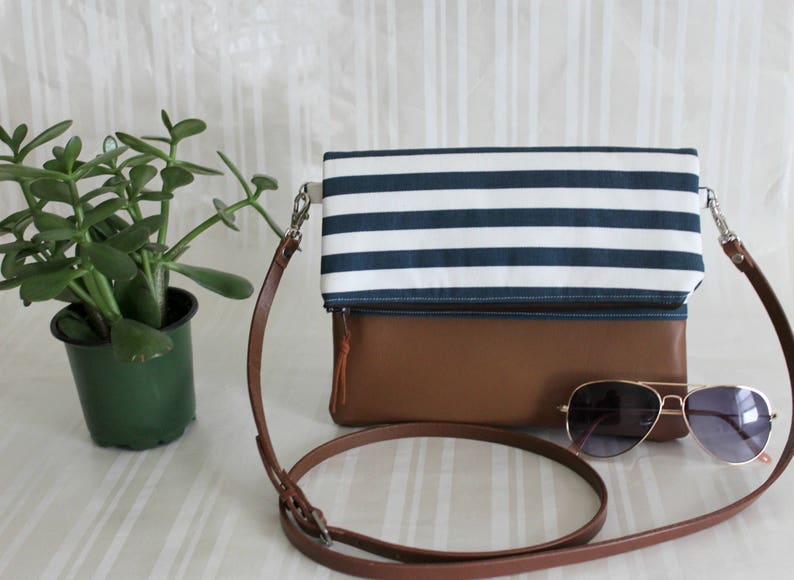 Foldover Crossbody Bag Simple Crossbody Bag JULIA Crossbody Etsy