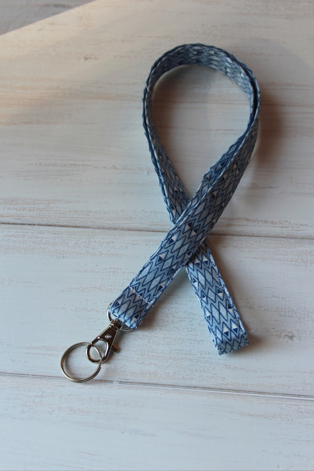 Blue Lanyard Diamond Lanyards Keys Lanyard Badge Lanyard Etsy