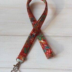 Red Lanyard, Tiger Lanyard, Animal Lanyard, Badge Lanyard, Key Lanyards, ID Badge Holder, Fabric Lanyards, Teacher Lanyards, Gifts Under 10