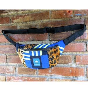 Adidas fanny pack, handmade and upcycled