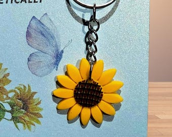 Sunflower Keychain – Empowering Mental Health Gift