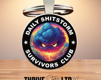 S*tstorm Survivors Club Keyring - Personalised Empowering Keychain Gift