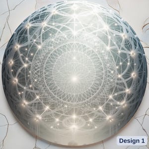 Flower of Life Fractal Art: Geometric Mandala, Boho Home Decor