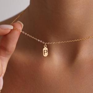 Minimalist Initial Necklace, Gold Letter Necklace, Custom Initial Necklace, Personalized Gift, Mothers Day Gift Gift for her, Christmas Gift