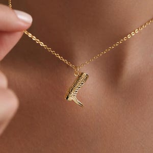 Gold Plated Tiny Cowboy Girl Necklace, Rodeo Necklace, Western Necklace, Cowgirl Necklace, Gift for her, Christmas Gift, Fun Jewelry Gift