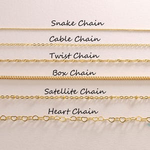Gold Plated Snake Cable Twsit Box Satellite Heart Chain Necklace