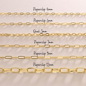 Gold Plated Paperclip Necklace