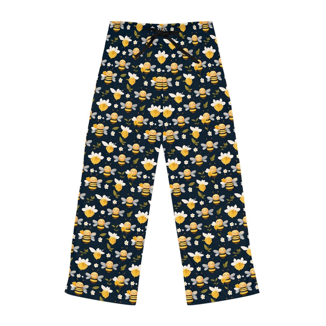 Cute Honeybee Women's Pajama Pants, Sleepwear Lounge Bottoms for Her ...