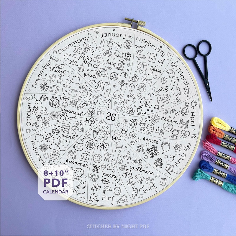 Journal Format:pdf Embroidery Journal 2026 - Etsy