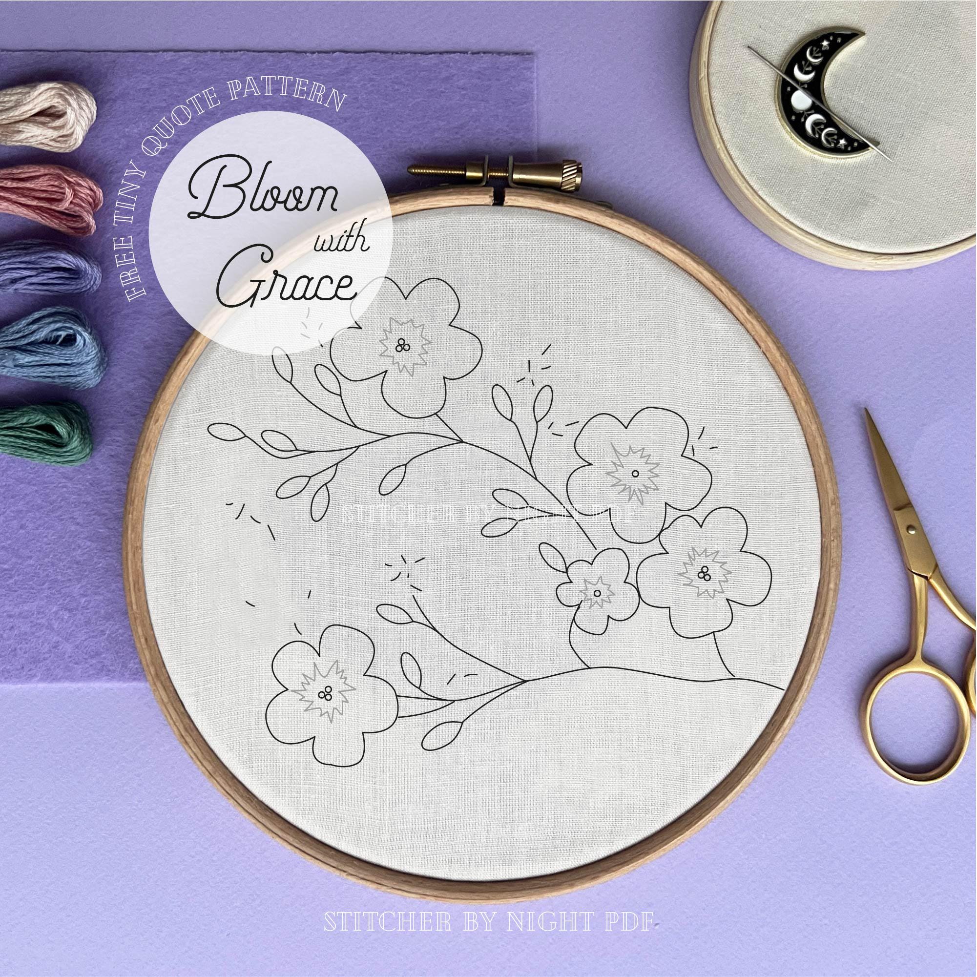 Sakura Embroidery Design * Cherry Blossom Embroidery File * Spring
