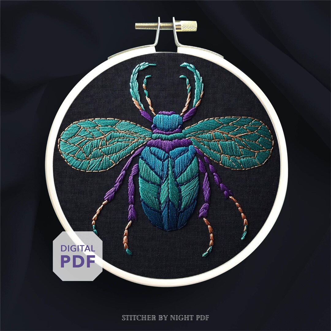 Printable Scarab Pattern Scarab Beetle Embroidery Design * Ancient Egyptian Winged Scarab ...