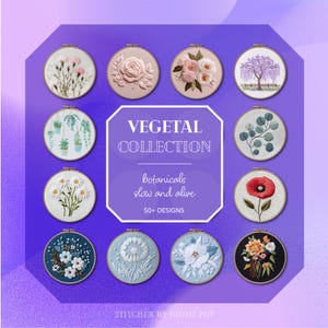 entire store bundle • hand embroidery designs • mega embroidery pack • lifetime access whole shop bundle • beginning embroidery patterns pdf image 3