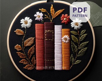 初心者向け刺繍セット * 秋のPDFパターン * 大人向けデジタル