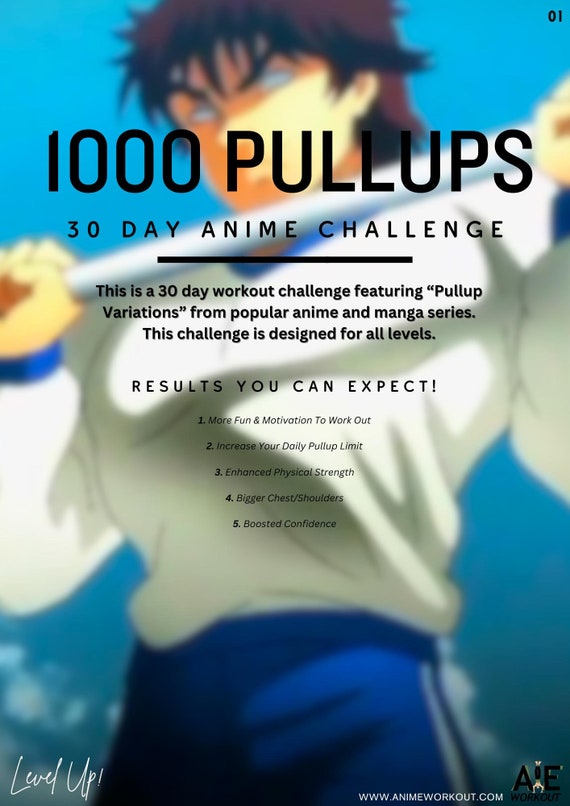 1000 Pullups (30-day Anime Challenge) Anime Workouts 2025