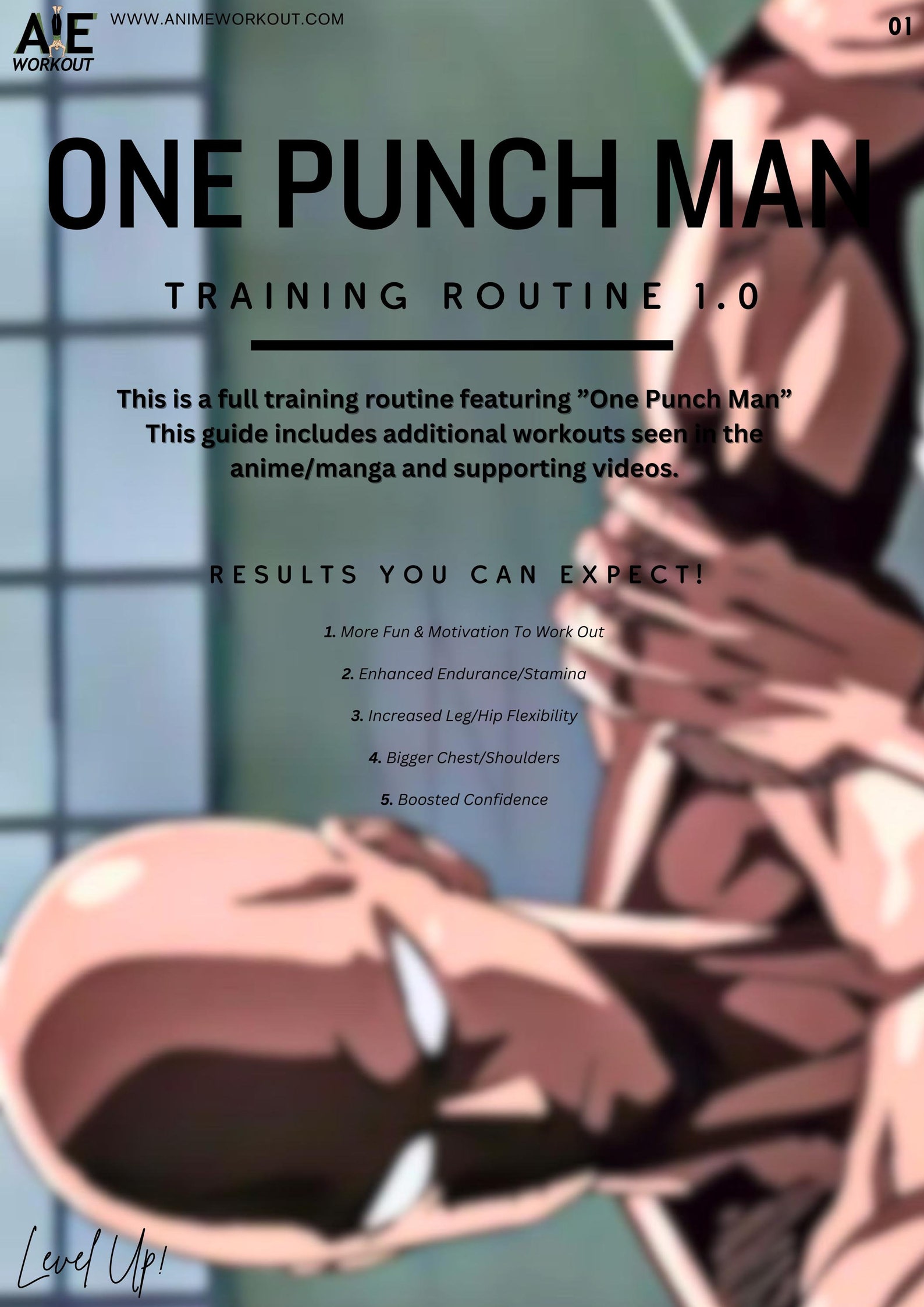 One Punch Man Training Routine 1.0 (anime Workout) - Etsy