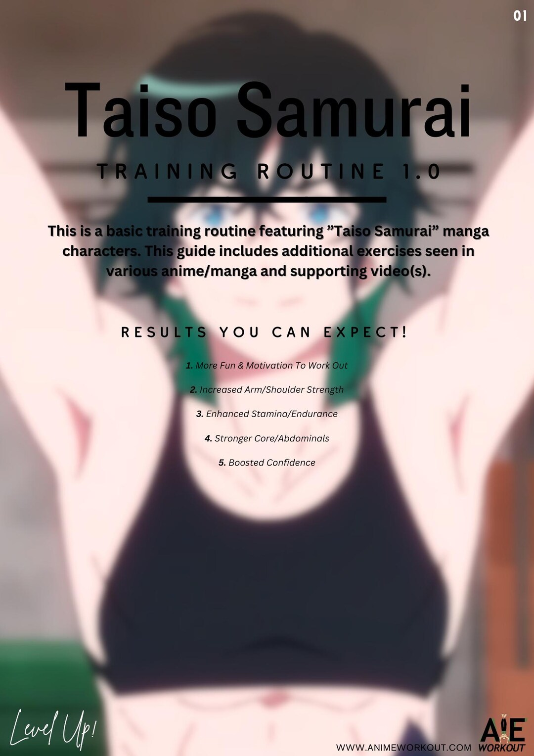 Taiso Samurai Training Routine 1.0 (anime Workout) - Etsy