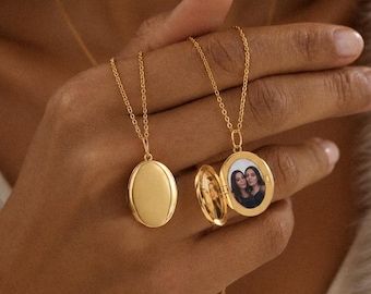 Collar con medallón personalizado con foto, colgante con foto personalizado, joya conmemorativa de aniversario