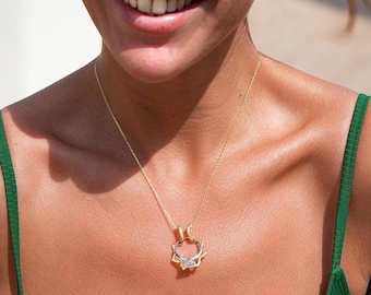 Ring Holder Necklace Sunflower, Ring Keeper Pendant Mens, Ring Holder Pendant Sun, Custom Ring Keeper Necklace, Wedding Nurse Ring Holder