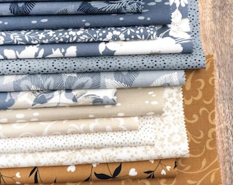 Ensemble Arabesque Fat Quarter, gamme complète dans les 27 tissus FQ