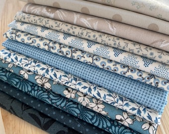 Lot de 12 nuances de bleu