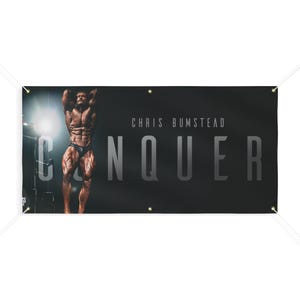 Matt Banner Gym Banner, Fitness Poster, Bodypainting Wandkunst, Chris Bumstad Workout und Fitnessstudio motivierend und inspirierend