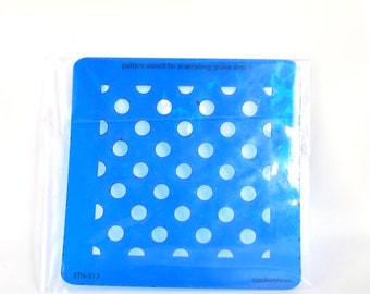 Pattern Stencil For Enameling - Polka Dots 1