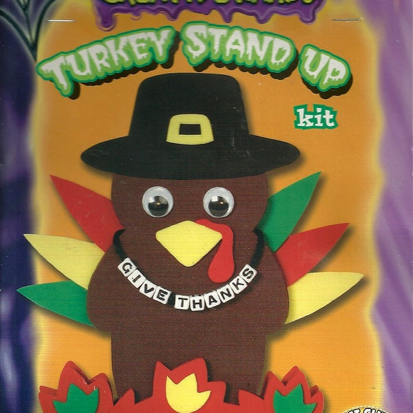 Thanksgiving Foamies Turkey Kit and 48 Thanksgiving stickers set