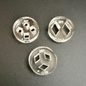 Polymer Clay Express ArtWay/ACE Extruder Acrylic Disc 1" Set - 3 Discs