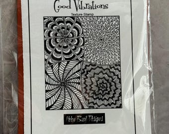 Helen Breil Good Vibrations Texture Stamp: Polymer Clay Jewelry Making