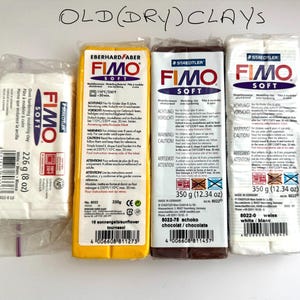 FIMO 12.34 oz blocks - 3Unopened and 1 opened Blocks Lot, Polymer Clay