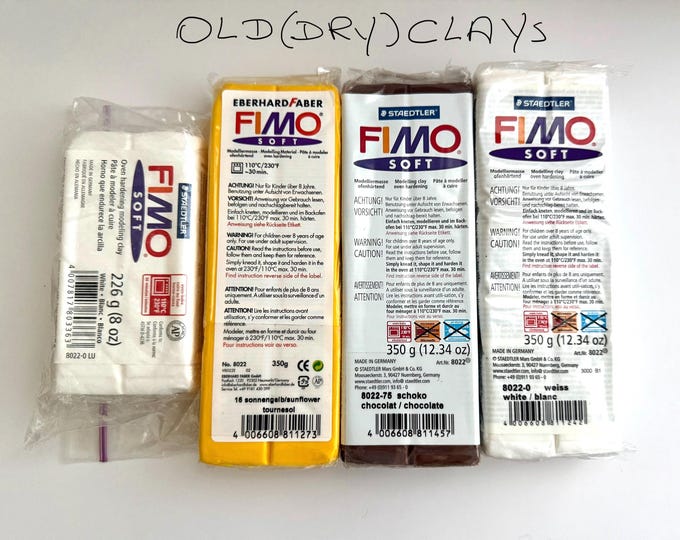 1 - 2 Oz FIMO Effect Light Silver #817, Block Modeling Polymer Clay SET ...