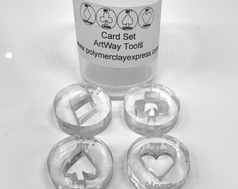Rare Polymer Clay Express ArtWay/ACE Extruder Acrylic Disc 1" - Card Set - 4 Discs