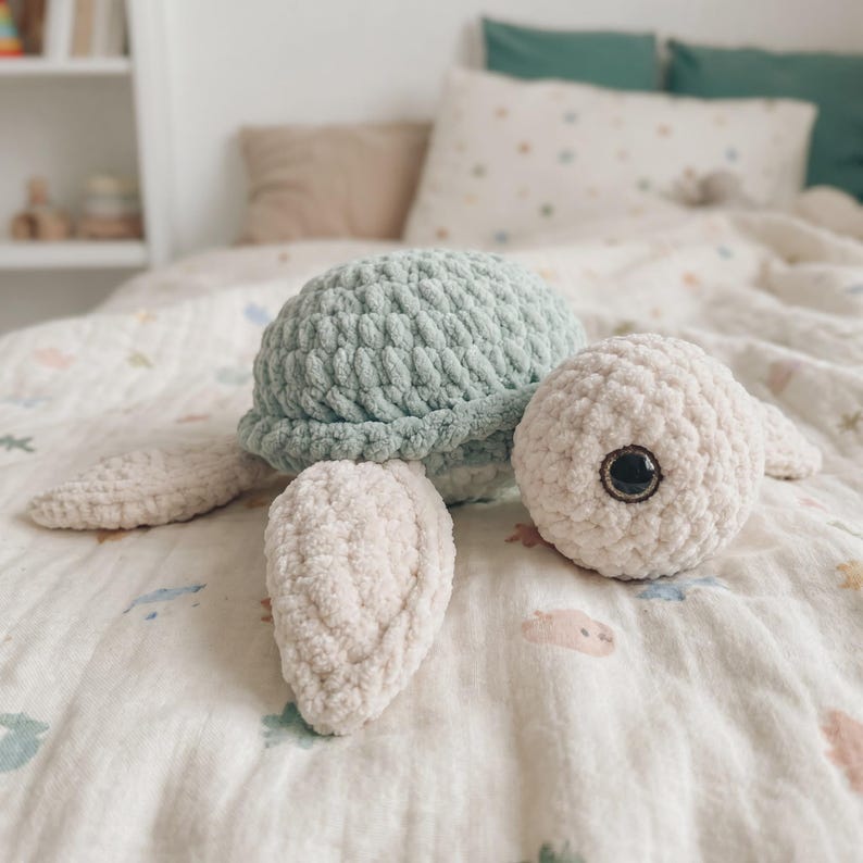 Toy Turtle Pattern Sea Turtle Crochet Pattern Pdf+video - Etsy
