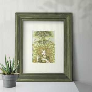 Arafrael&#39;s Glamour Art Print: 5 x 7 elfen aquarel illustratie