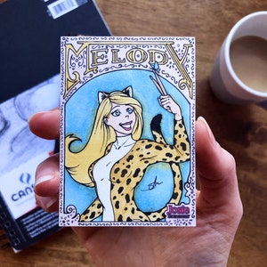 Josie and the Pussycats Melody Ultra Rare Artist Exclusive Sketch Card Art, 5FINITY, AE Return Card, The Female Persuasion