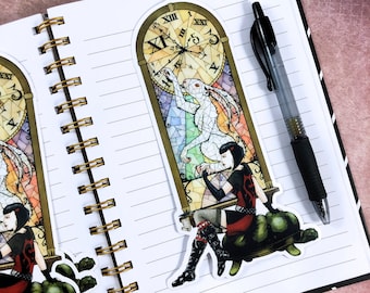 Twisted Wonderland Sticker: XXL Semi-Transparent Alice Art